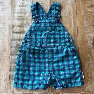 Vintage Gymboree boys plaid overalls X-Small(9m-1.5yr)